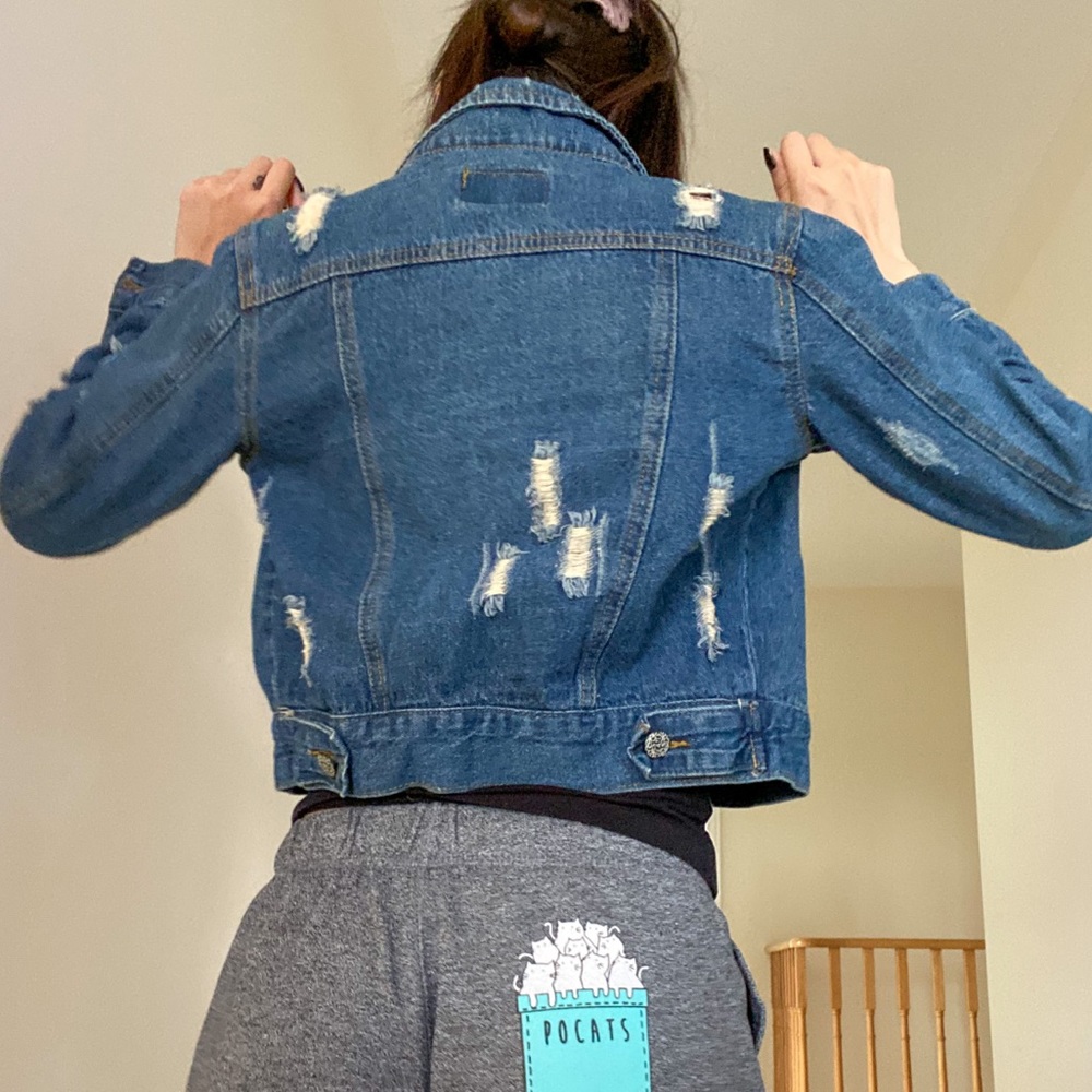 Cropped Denim Jacket - Picture 2 of 2